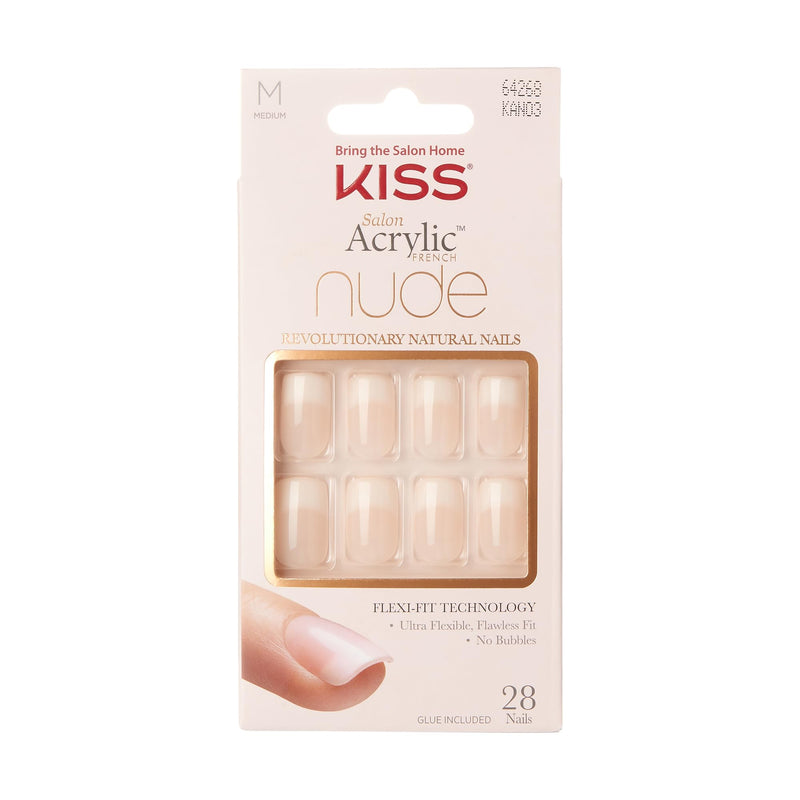 KISS Salon Acrylic French Nude Nails - Cashmer (KAN03)