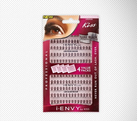 Kiss I-Envy individual Lashes Luxe Black (KPEM02B)