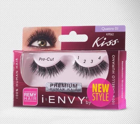 Kiss I Envy Strip Eyelash Quattro 01 (KPE62)