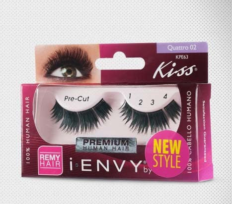 Kiss I Envy Strip Eyelash Quattro 01 (KPE63)
