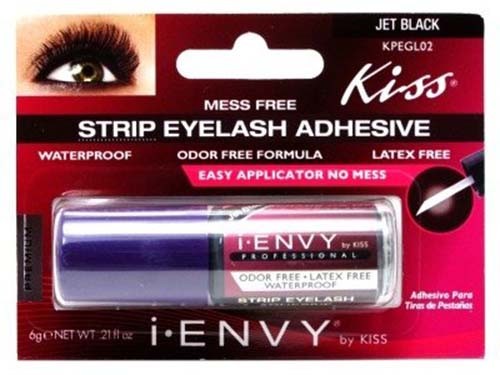 Kiss i Envy - Jet Black Strip Eyelash Adhesive 0.21oz (KPEGL02)