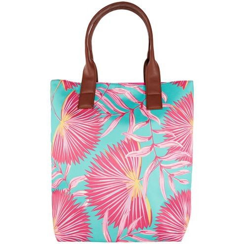 Palm Paradise Tote Turquoise