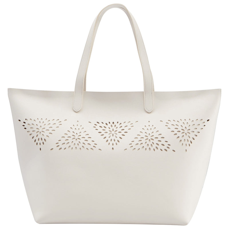 Chic And Sleek White Spring Tote