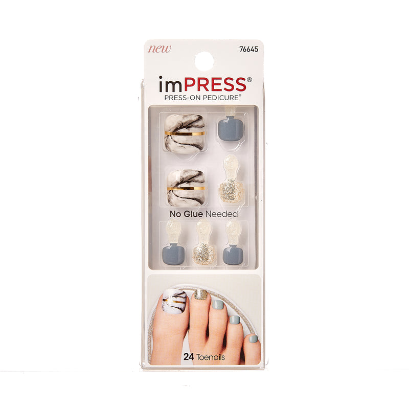 KISS - imPRESS Press-on Pedicure - Fancy Feet (BIPT013)