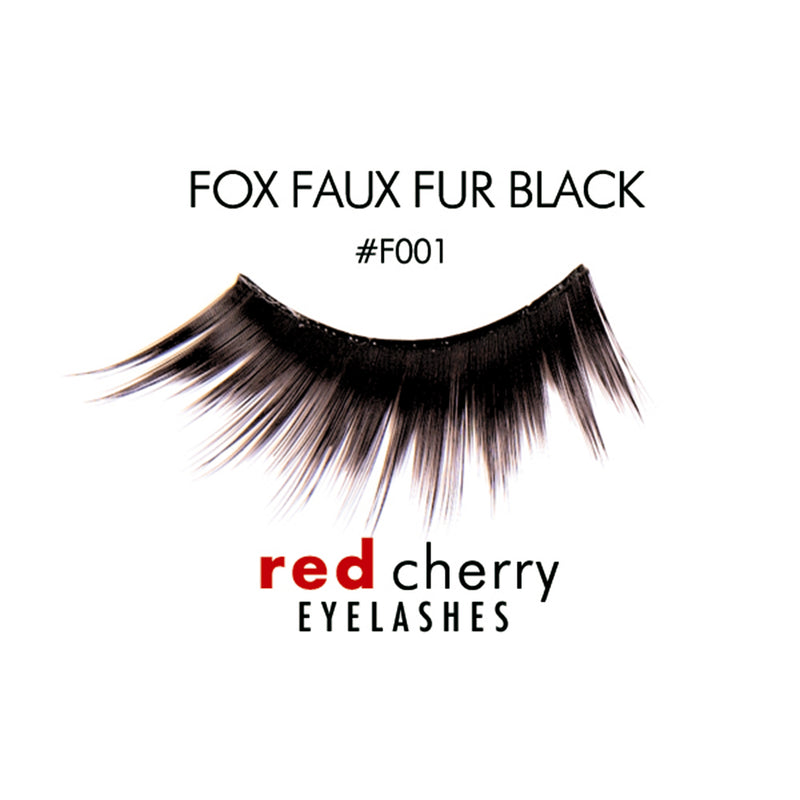 Red Cherry - FAUX FUR Black Hard Eyelash #F001