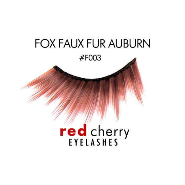 Red Cherry - FAUX FUR Auburn Hard Eyelash #F003