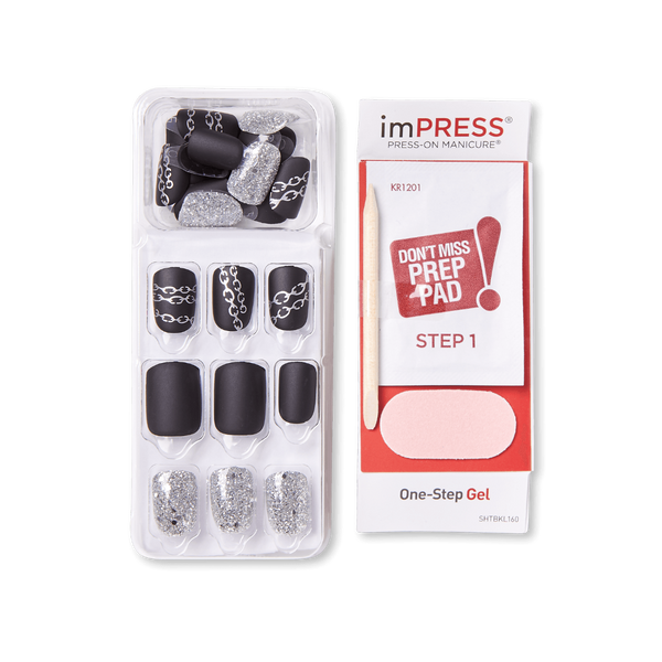KISS - imPRESS Press-on Manicure Kit - Halloween Designs - Chainz (BIPA257X)