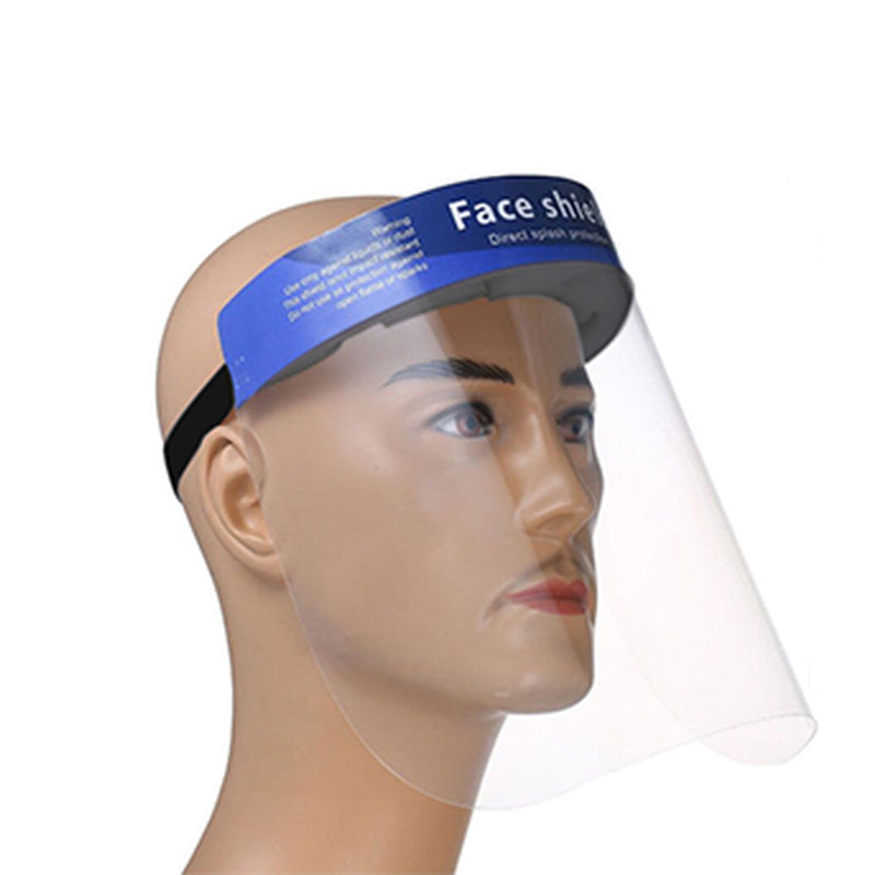GMT CLEAR FACE SHIELD WITH SPONGE HEADBAND