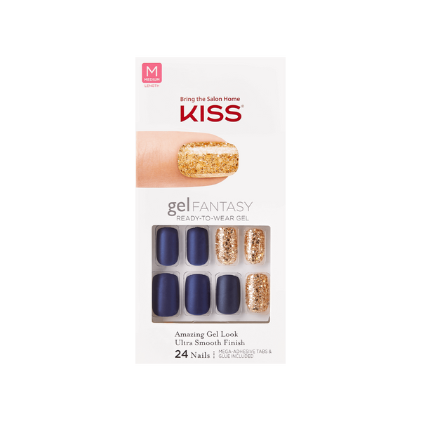 KISS - Gel Fantasy Ready-to-Wear Gel Nails - Glitz Glitz (KGND100F)