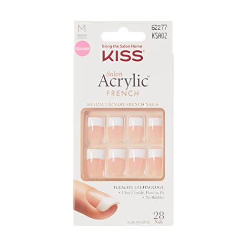 KISS Salon Acrylic French Nails - Sugar Rush (KSA02)